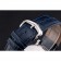 Cartier Rotonde cronografo quadrante nero cassa in acciaio cinturino in pelle blu