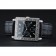 Piaget Emperador Limited Edition quadrante nero inciso cassa d'argento Bracciale in pelle nera 1454136