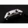 Cronografo rotondo Burberry Sport Cassa bianca Quadrante nero Bracciale in caucciù nero 622618