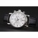 Cronografo Omega Seamaster Vintage quadrante bianco con indici delle ore blu Cassa in acciaio inossidabile Cinturino in pelle nera