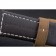 Bracciale in pelle scamosciata con quadrante nero sommergibile Panerai Luminor
