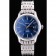 Omega Swiss DeVille lunetta in acciaio inossidabile quadrante blu 7602