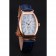 Omega Sochi Petrograd quadrante bianco cassa in oro cinturino in pelle blu 622.820