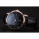 Piaget Altiplano Date quadrante nero cassa in oro rosa cinturino in pelle nera