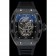 Richard Mille Tourbillon Skull RM 052 Bracciale in gomma nera con cassa nera 1454260