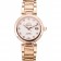 Omega DeVille Ladymatic cinturino in acciaio inossidabile oro rosa quadrante bianco