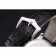 Patek Philippe Calatrava Date quadrante goffrato bianco cassa in acciaio inossidabile cinturino in pelle nera