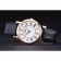 Longines La Grande Classique rotondo quadrante bianco cassa in oro cinturino in pelle nera 622382