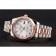 Swiss Rolex Datejust quadrante bianco lunetta in oro rosa cassa in acciaio inossidabile bracciale bicolore