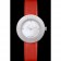Hermes Classic MOP quadrante cinturino in pelle rossa