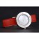 Hermes Classic MOP quadrante cinturino in pelle rossa