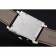 Piaget Emperador Limited Edition quadrante bianco inciso cassa d'argento Bracciale in pelle marrone 1454138
