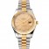 Swiss Rolex Datejust quadrante in oro con lunetta in oro cassa in acciaio inossidabile bracciale bicolore