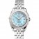 Breitling Colt Lady quadrante blu chiaro cassa e bracciale in acciaio inossidabile con indici delle ore di diamanti