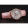 Cartier Ronde Louis Gold Diamond Case quadrante bianco Bracciale in pelle rosa 1454007