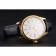 Swiss Rolex Cellini Date quadrante bianco cassa in oro cinturino in pelle nera