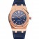 Swiss Audemars Piguet Royal Oak quadrante blu cassa in oro cinturino in pelle blu