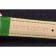 Franck Muller Casablanca Cinturino in pelle di coccodrillo verde Lunetta incrostata di cristalli 621646