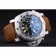 Bracciale in pelle scamosciata con quadrante nero sommergibile Panerai Luminor