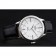 Svizzero Rolex Cellini Time Cassa in argento quadrante bianco Bracciale in pelle nera 622.653