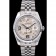 Rolex DateJust in acciaio inossidabile a costine lunetta fiore quadrante argentato 41983