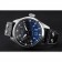 Bracciale IWC Big Pilot Top Gun 7 giorni quadrante nero in pelle nera