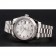 Swiss Rolex Datejust quadrante argento cassa e bracciale in acciaio inossidabile