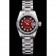 Rolex Datejust acciaio inossidabile lucidato quadrante rosso bicolore