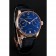 Bracciale in pelle blu con quadrante blu portoghese svizzero IWC 1453919