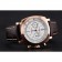 Swiss Panerai Radiomir 1940 cronografo quadrante bianco cassa in oro rosa cinturino in pelle marrone