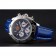 Breitling Chronomat Frecce Tricolori quadrante blu Cassa in acciaio cinturino in pelle blu