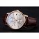 Piaget Altiplano Data quadrante argento Cassa in oro rosa Cinturino in pelle marrone