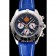 Breitling Chronomat Frecce Tricolori quadrante blu Cassa in acciaio cinturino in pelle blu