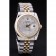 Rolex Datejust quadrante argento con diamanti a coste lunetta 7454