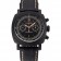 Swiss Panerai Radiomir 1940 cronografo quadrante nero cassa ionizzata nera cinturino in pelle nera