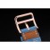 Hermes Heure H Rose Gold Diamond Encrusted Lunetta Cinturino in pelle blu Quadrante bianco 80238