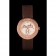 Bracciale Hermes Classic MOP in pelle marrone con quadrante 801389