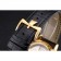 Swiss Vacheron Constantin Traditionnelle Power Reserve quadrante in oro e cassa con lunetta in diamanti cinturino in pelle nera