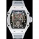 Richard Mille Tourbillion Rafael Nadal RM 27-01 Bracciale in caucciù bianco con cassa in argento 1454255