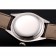 Rolex Cellini quadrante bianco cassa in acciaio cinturino in pelle marrone 622.839