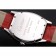 Cartier Tortue Calendario perpetuo quadrante bianco Cassa in acciaio inossidabile Cinturino in pelle rossa