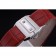 Svizzero Cartier Santos quadrante bianco cassa in acciaio inossidabile bracciale in pelle rossa 622551