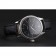 Svizzero Rolex Cellini quadrante nero cassa in acciaio cinturino in pelle nera