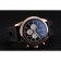 Breitling Transocean Quadrante Nero Cinturino in Gomma Nero Lunetta in Oro Rosa-98207