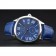 Cartier Drive De Cartier quadrante blu bracciale in pelle blu cassa d'argento 1454211