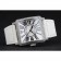 Franck Muller Master Square Diamond Encrusted lunetta in acciaio inossidabile Bracciale Croco bianco 80284