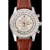 Breitling Navitimer World Quadrante Bianco Bracciale in Pelle Marrone - 622514