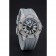 Richard Mille RM 033 Bracciale in gomma grigia con cassa in diamante automatico extra piatto 1454194