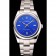 Rolex Oyster Perpetual quadrante blu cassa e bracciale in acciaio inossidabile