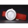 Hermes Classic MOP quadrante cinturino in pelle rossa